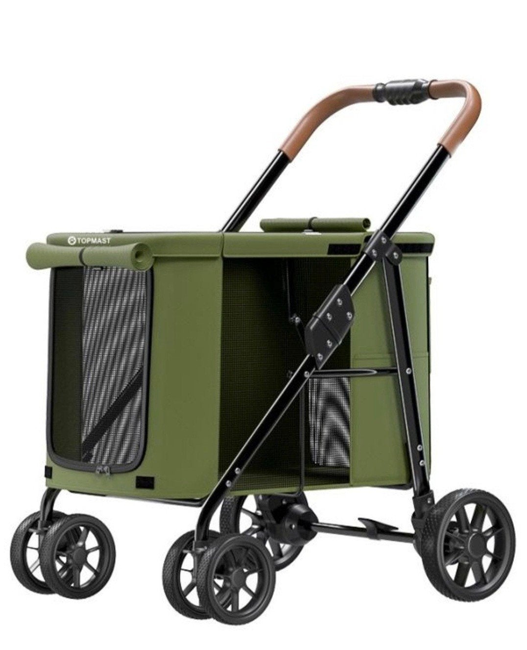 XXL Hondenbuggy Topmast Olijfgroen opvouwbaar, Dieren en Toebehoren, Honden-accessoires, Topmast, Ophalen, Hondenbuggy
