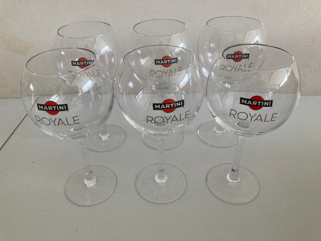 Martini  Royale Glazen, Verzamelen, Glas en Drinkglazen, Ophalen, Nieuw, Borrel- of Shotglas