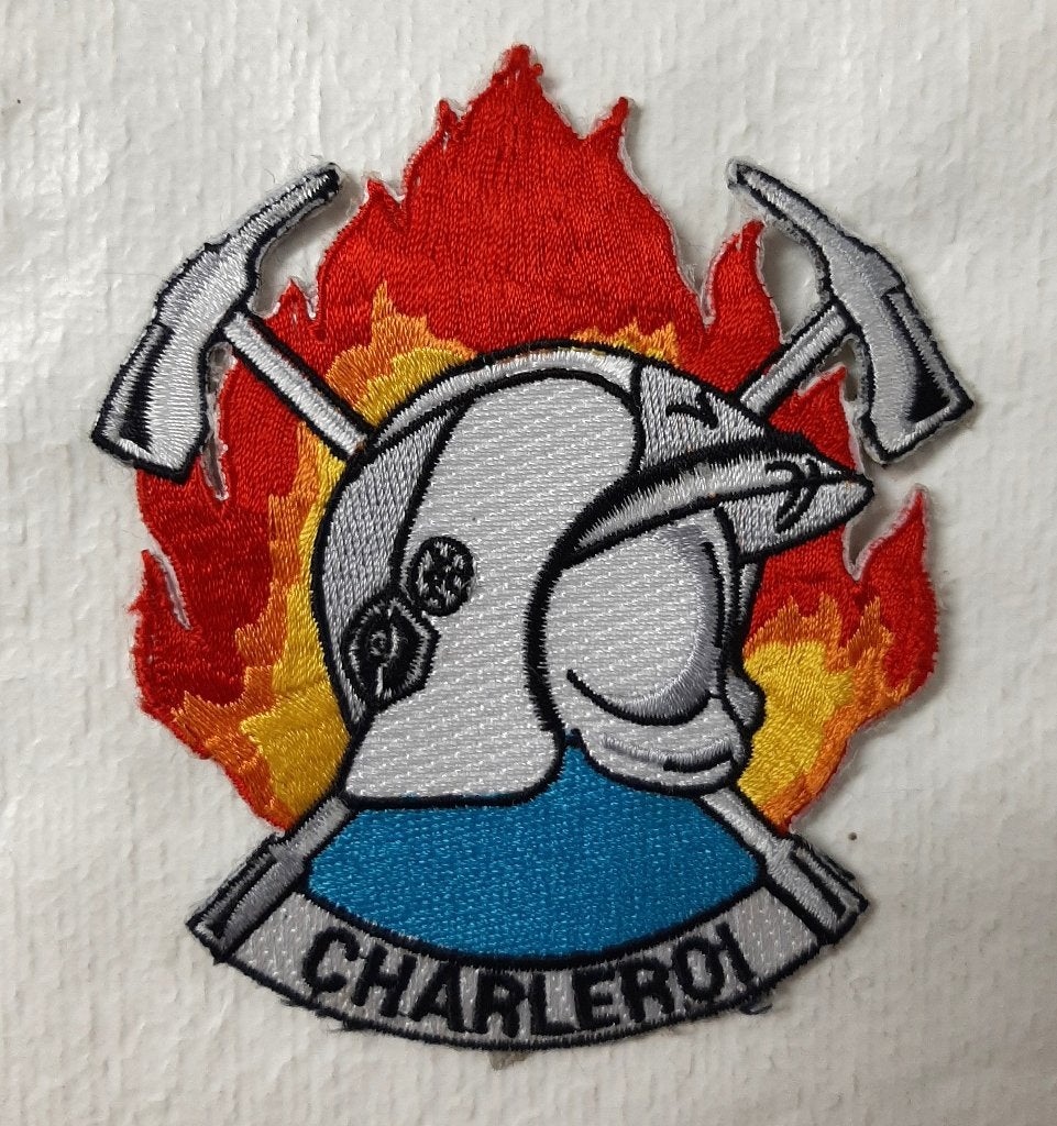 Ecusson pompiers de Charleroi, Enlèvement ou Envoi, Autres, Emblème ou Badge