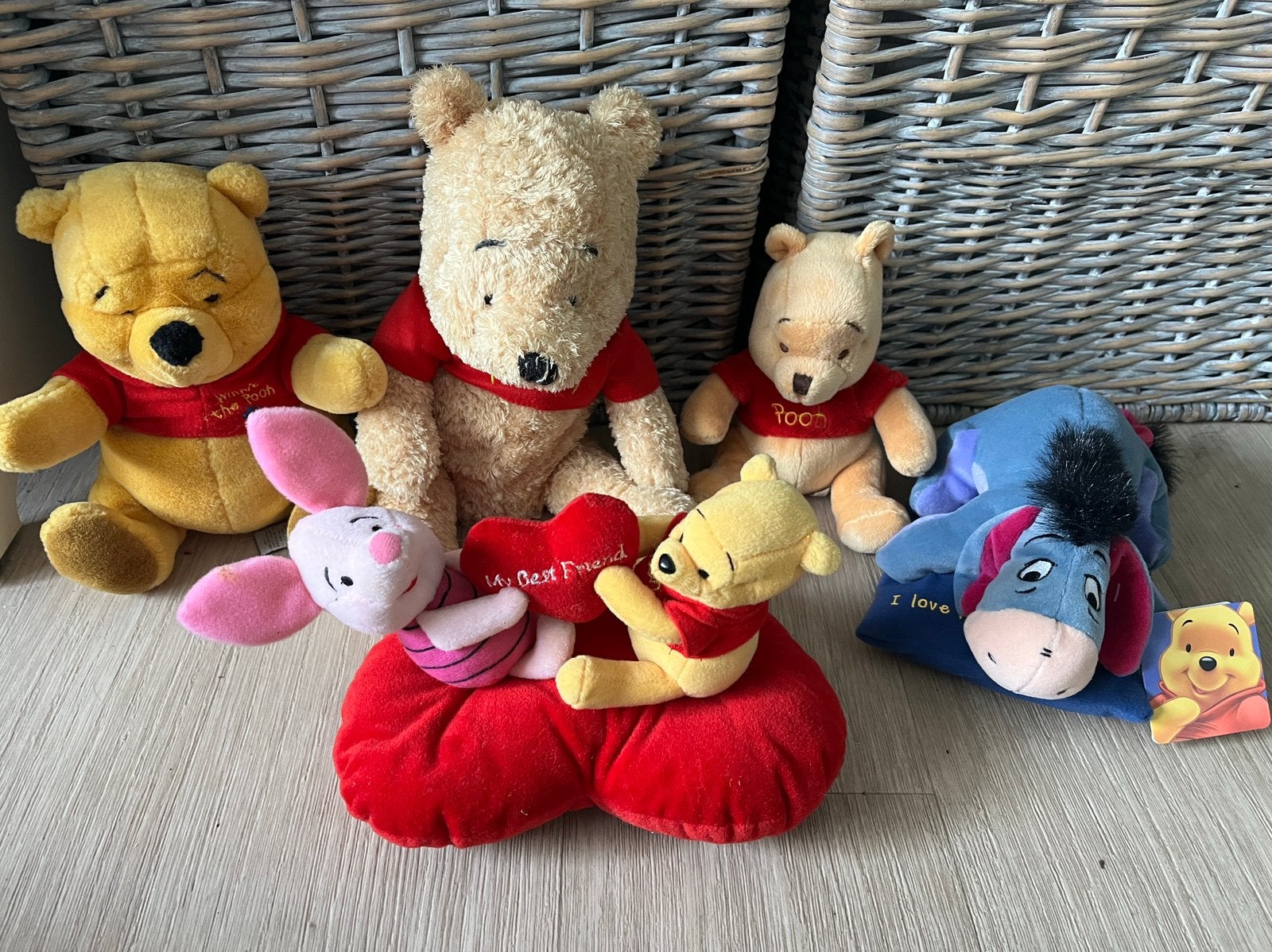Pakket winnie the pooh and friends 5 knuffels, Verzamelen, Ophalen, Winnie de Poeh of vrienden, Zo goed als nieuw, Knuffel
