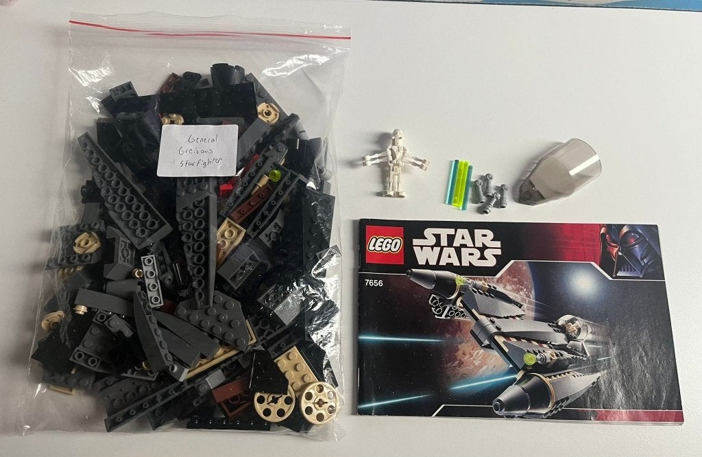 Lego Star Wars General Grievous Starfighter - Set 7656, Kinderen en Baby's, Speelgoed | Duplo en Lego, Ophalen, Gebruikt, Star Wars