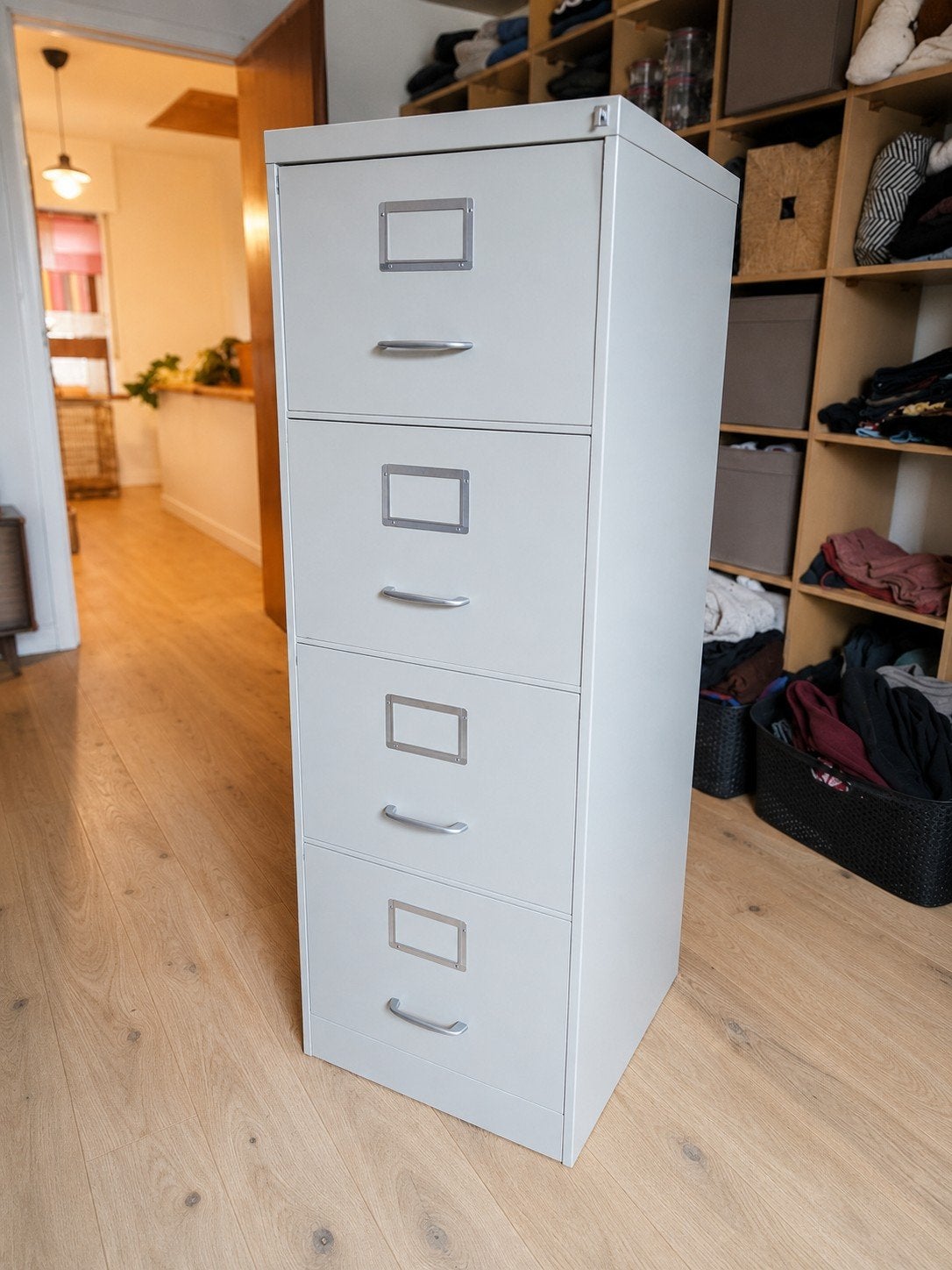 Metalen archiefkast met 4 laden, Huis en Inrichting, Kasten | Lockerkasten, Ophalen