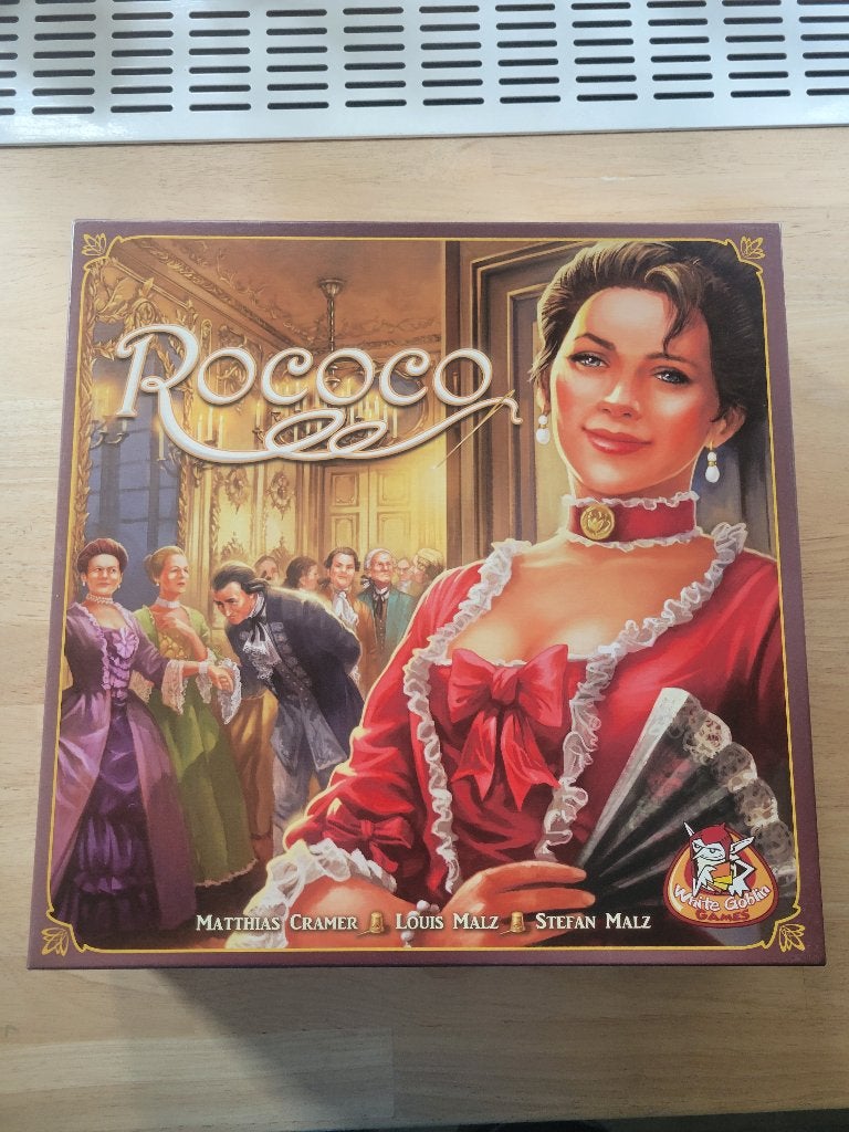 Rococo, Trois ou quatre joueurs, Enlèvement ou Envoi, Comme neuf, White Goblin Games