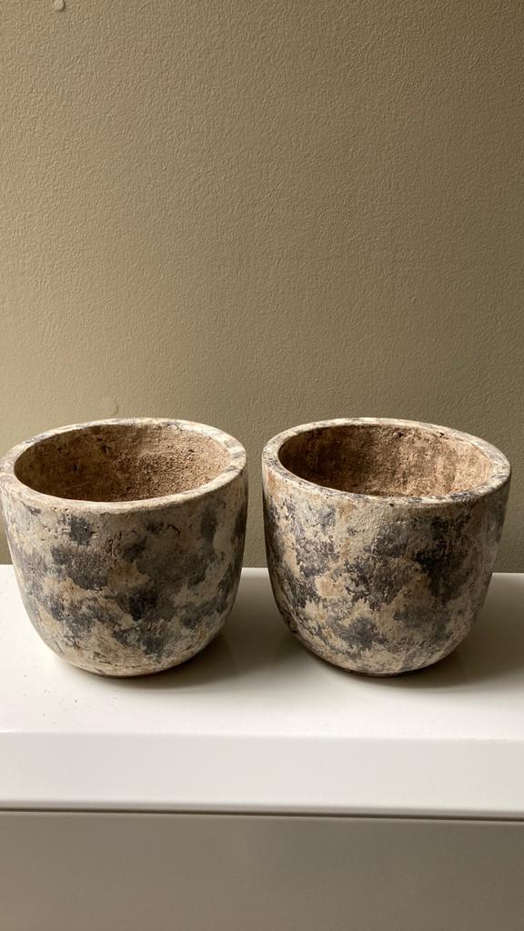 Pots de fleurs diamètre 18 cm (2 pièces), Moins de 25 cm, Rond, Enlèvement, Utilisé