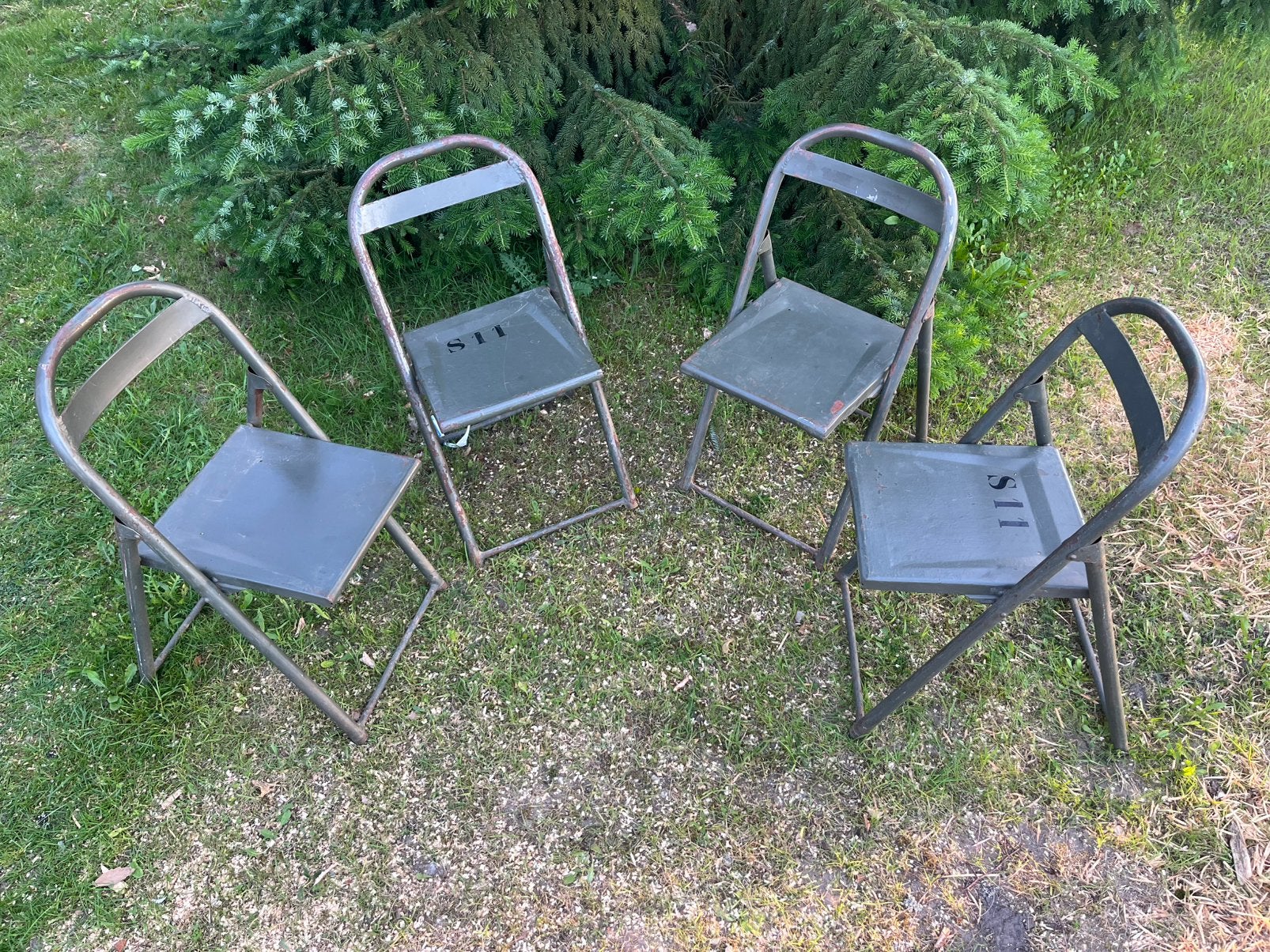 Stevige militaire klapstoelen, Verzamelen, Militaria | Algemeen, Ophalen, Landmacht, Overige typen