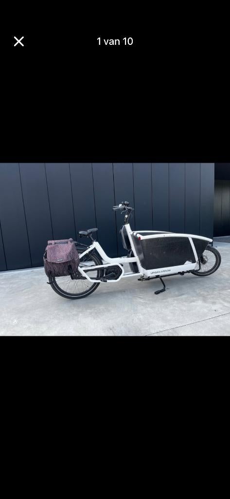 Urban arrow family active plus 400wh met twee batterijen, Fietsen en Brommers, Fietsen | Bakfietsen, Gebruikt, 3 kinderen, Huif