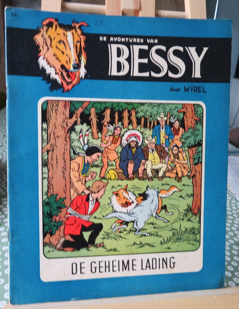 Bessy nr 24 De geheime lading herdruk., Enlèvement ou Envoi, Utilisé, Willy vandersteen