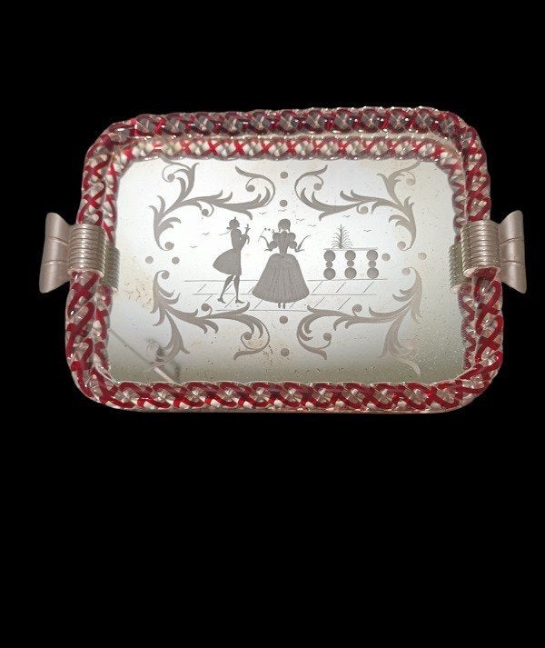 Murano dienblad Ercole Barovier, Ophalen