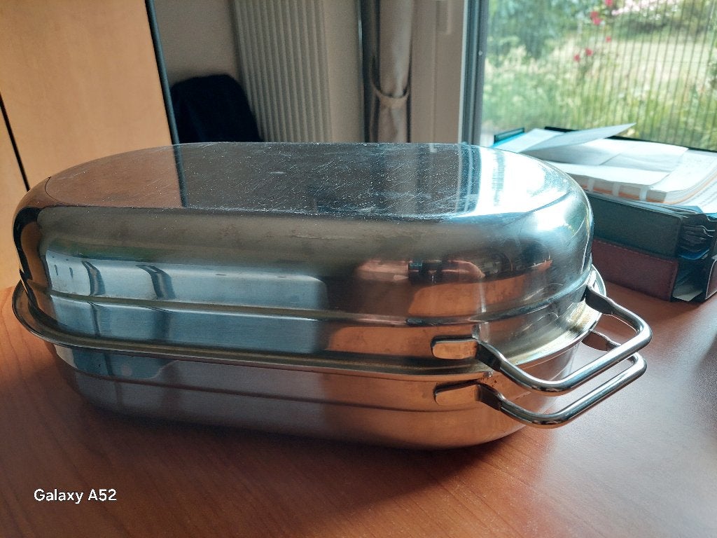 rôtirssoire WMF inox Cromargan de 5,8 l, Inox, Compatible lave-vaisselle, Enlèvement ou Envoi, Utilisé