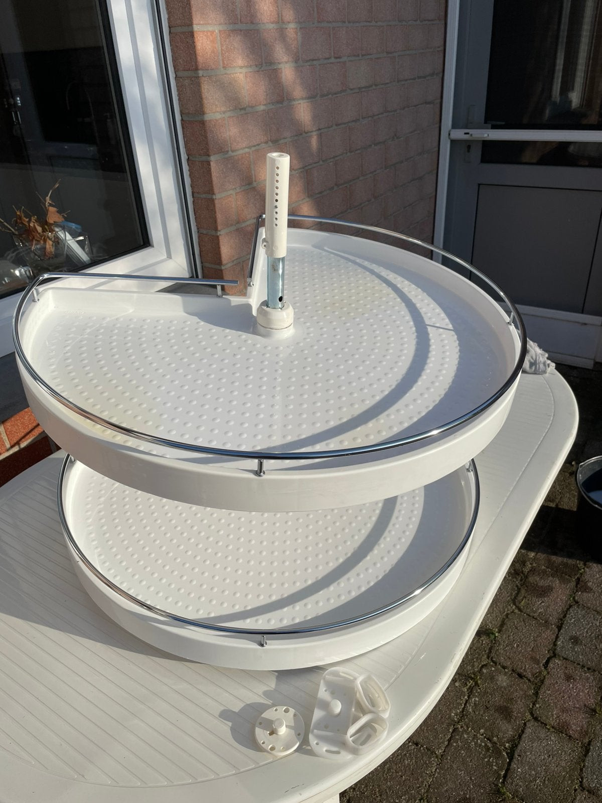 Draaiplateau Keuken Carousel - Wit, 2 Lagen, Ophalen, Zo goed als nieuw, Wit