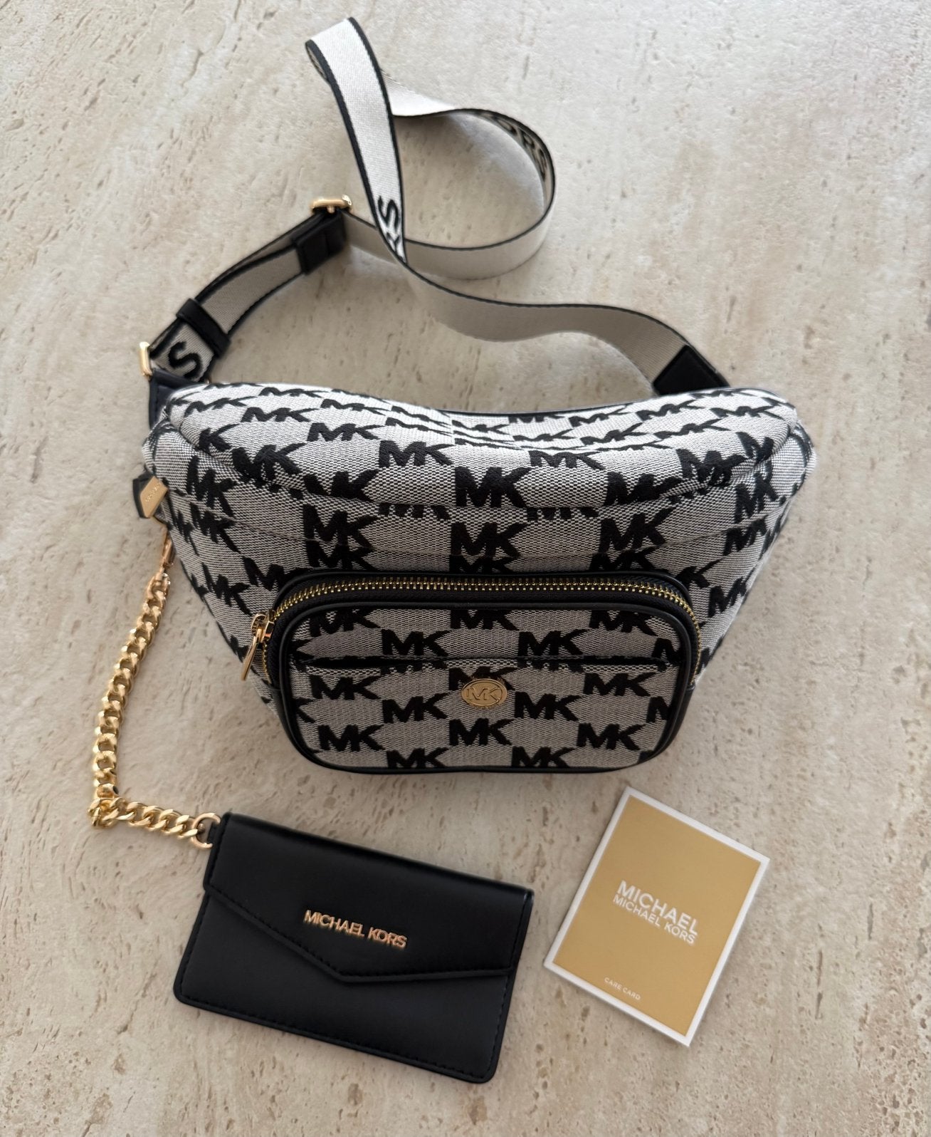 Micheal Kors 2-in-1 heuptas - nieuw, Handtassen en Accessoires, Ophalen of Verzenden, Nieuw, Grijs, Overige typen