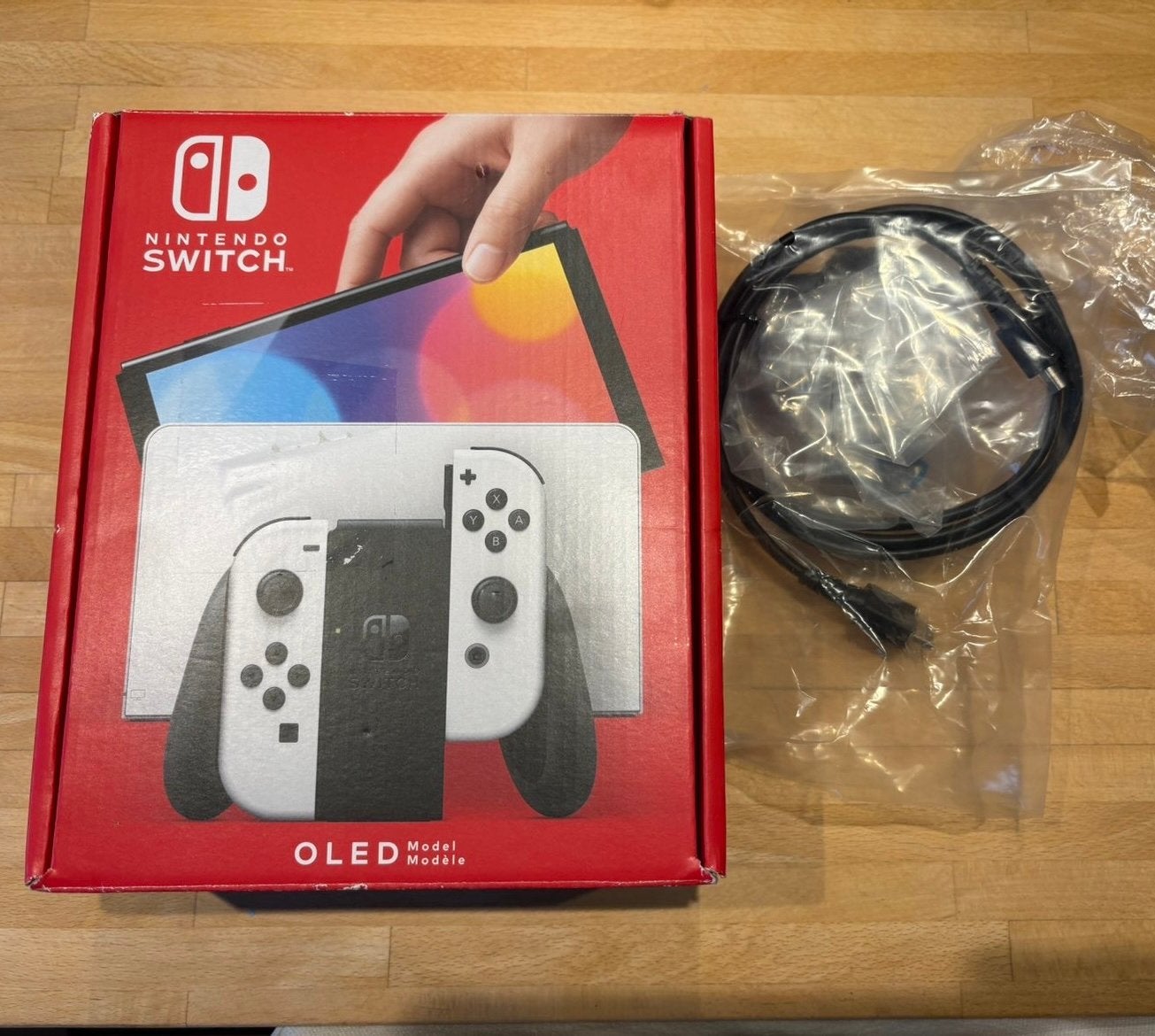 Complete set Nintendo Switch OLED wit, Games en Spelcomputers, Spelcomputers | Nintendo Switch, Ophalen, Zo goed als nieuw, Switch OLED