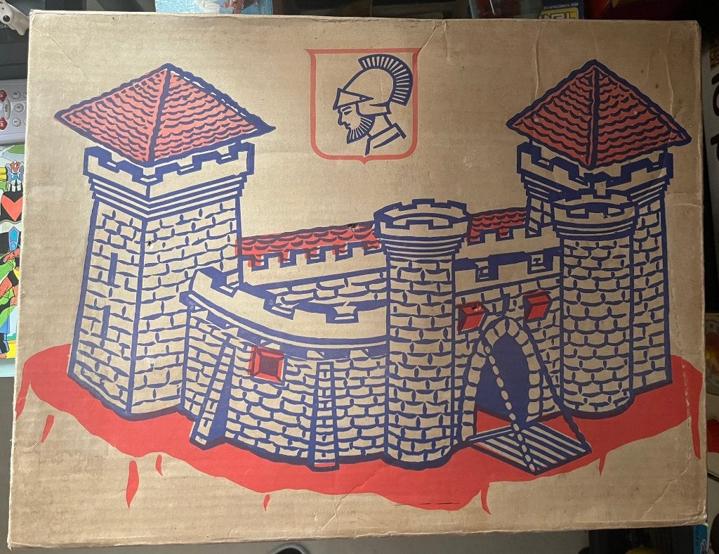 Vintage années 70 château-fort en plastique soufflé Germany, Ophalen, Gebruikt