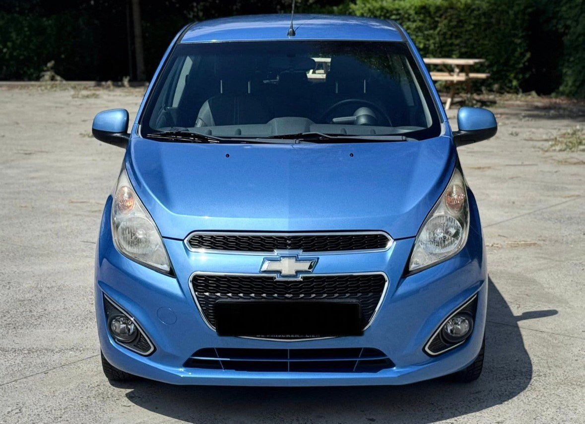 Chevrolet Spark 1.0 Benzine 41.000km, Dealer onderhouden, Blauw, Leder en Stof, Parkeersensor