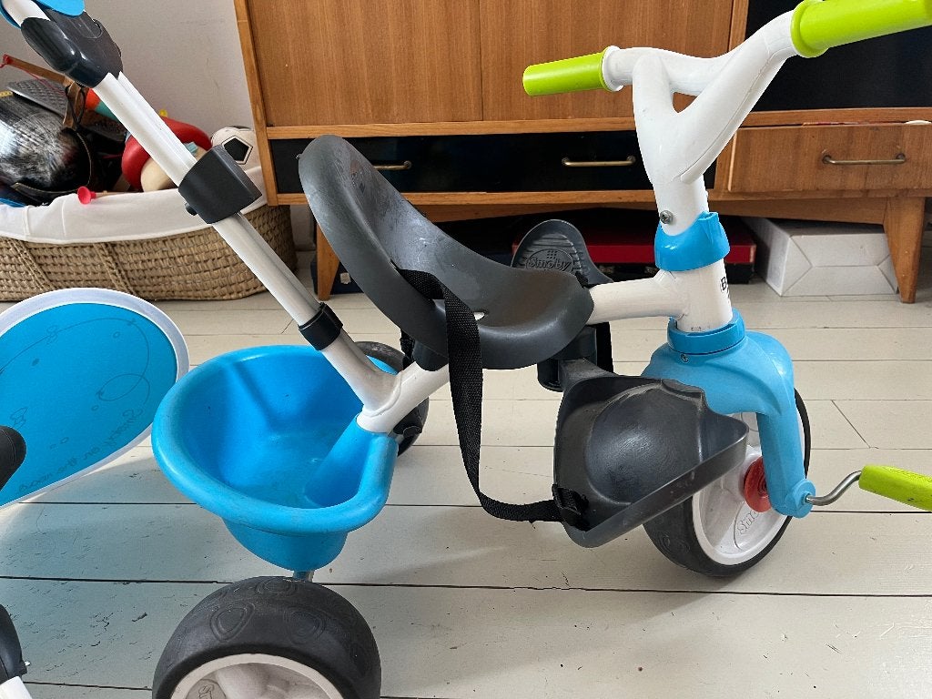 Driewieler Baby Driver, Ophalen, Gebruikt, Smoby, Verstelbare zitting