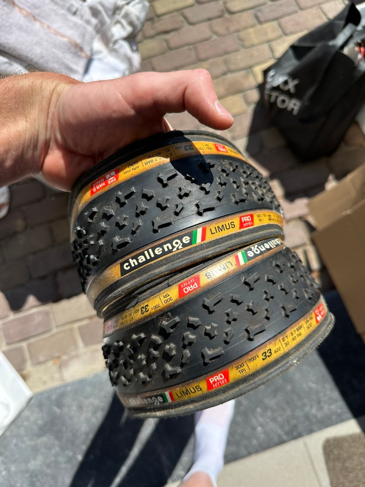 Challenge limus pro cyclocross banden, Fietsen en Brommers, Fietsonderdelen, Ophalen, Zo goed als nieuw