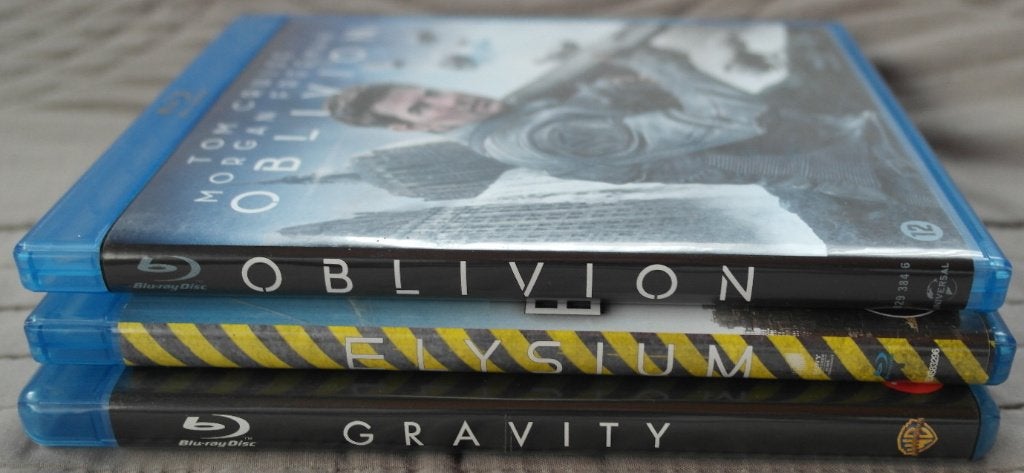 Oblivion - Elysium - Gravity (3 x Blueray), Ophalen of Verzenden, Science Fiction en Fantasy