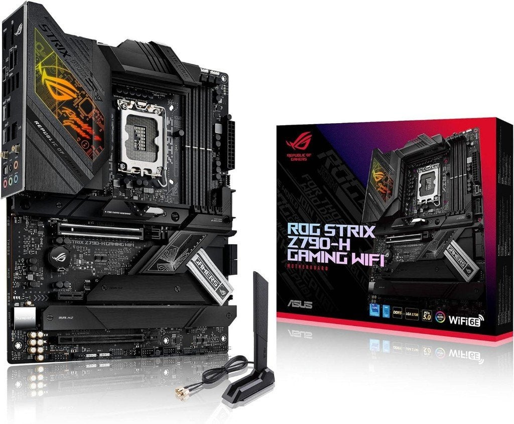 ASUS ROG Strix Z790-H Gaming WiFi  + Intel Core i9-14900K, Computers en Software, Moederborden, Gebruikt, Intel, DDR5, Ophalen of Verzenden