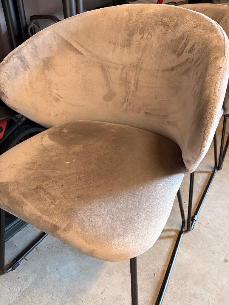 Stoelen 4x, Maison & Meubles, Chaises, Gris, Enlèvement, Utilisé, Métal