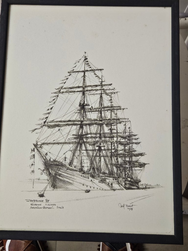 miel baert, 30 cm, 1950 - 1999, Gravure, 40 cm