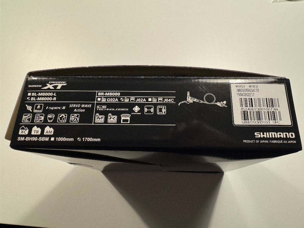 Shimano XT M8000 remset, Fietsen en Brommers, Remmen, Nieuw, Ophalen of Verzenden, Aluminium