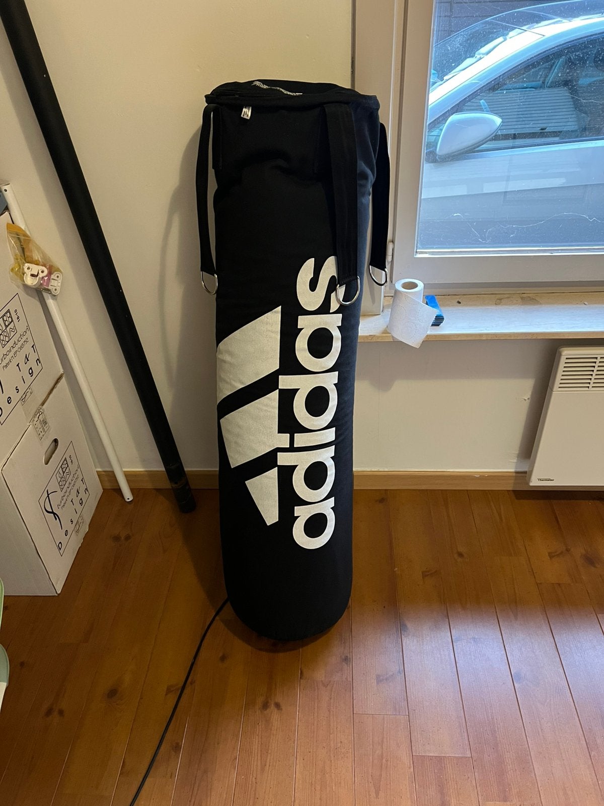 Addidas bokszak 120cm 25kg met staander., Enlèvement, Comme neuf, Sac de boxe