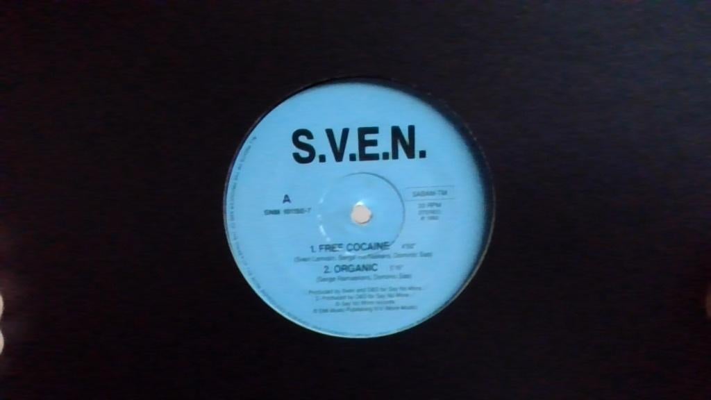 S.V.E.N. " FREE COCAINE " ( 1992 ), Ophalen of Verzenden, Zo goed als nieuw, 12 inch, Techno of Trance
