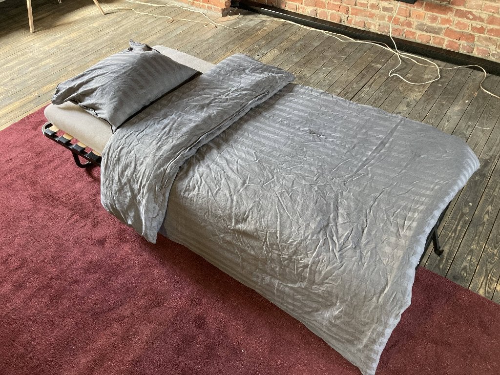 JYSK DAMSBRO opklapbed 90x200 cm – compleet logeerpakket, 90 cm, Enlèvement, Noir, Une personne