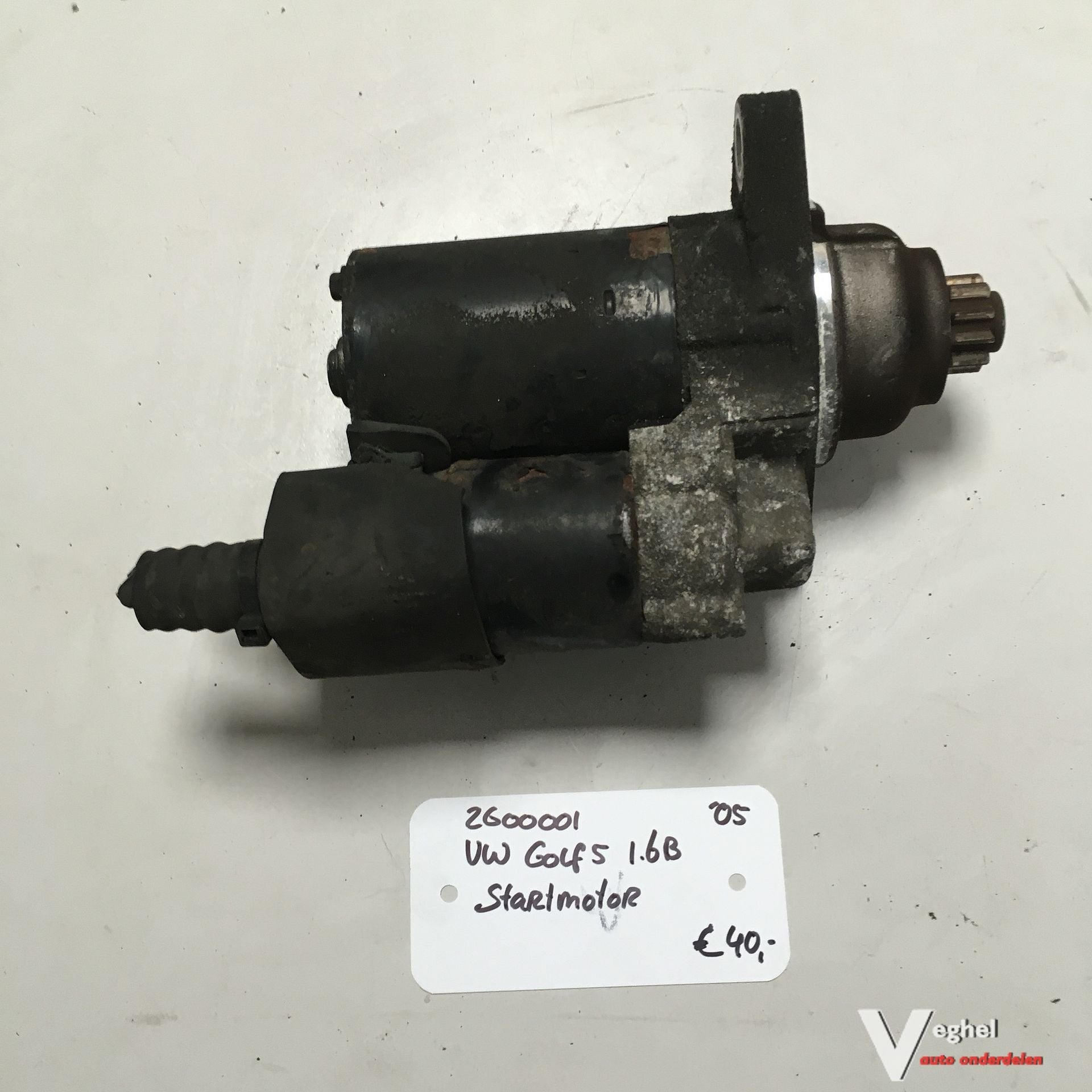 Vw Golf 5 1.6B 2005 5drs 2600001  Startmotor, -, Utilisé, -, -