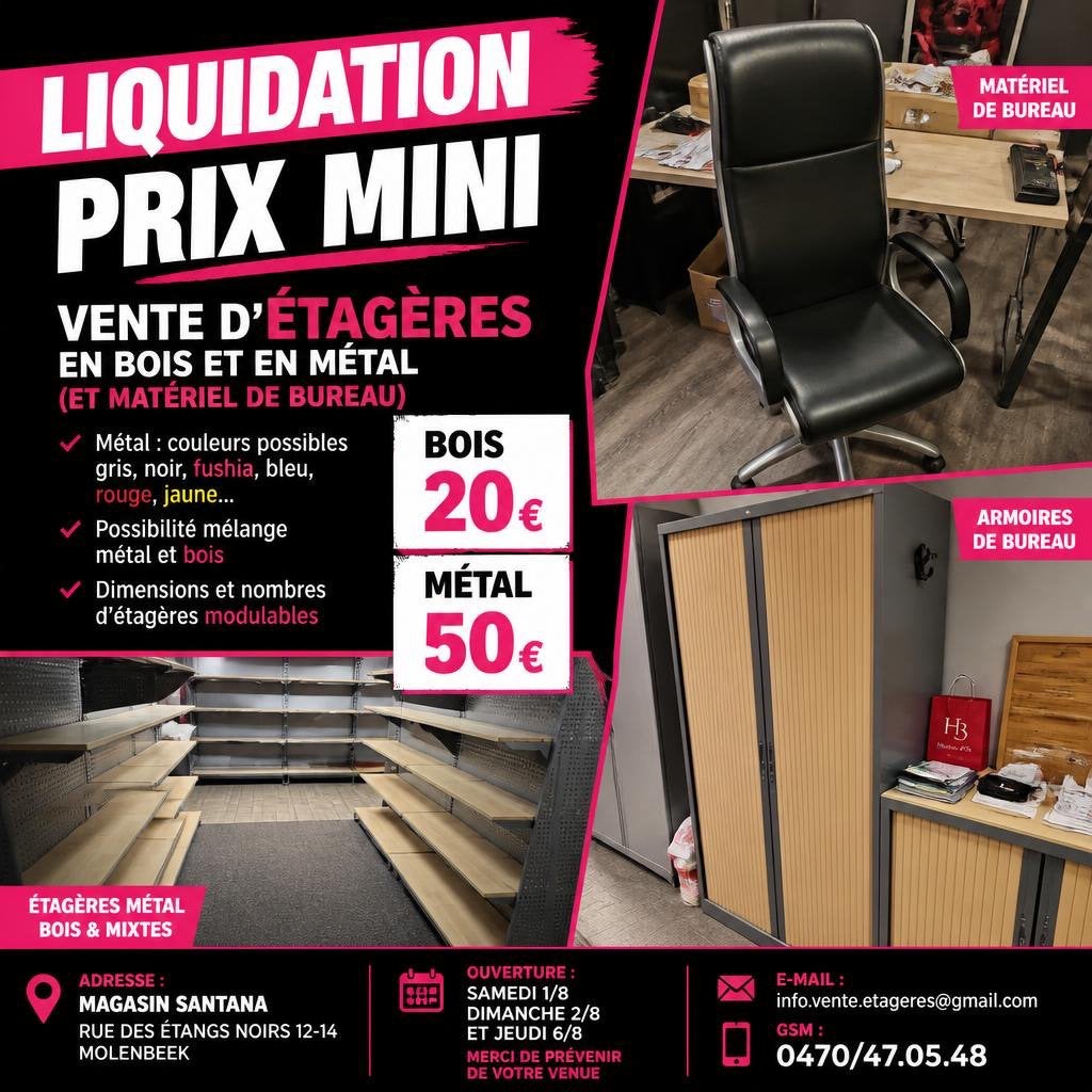 Etageres bois métal - materiel de bureau, Huis en Inrichting, Woonaccessoires | Etagères, Metaal, Modulair, Zo goed als nieuw