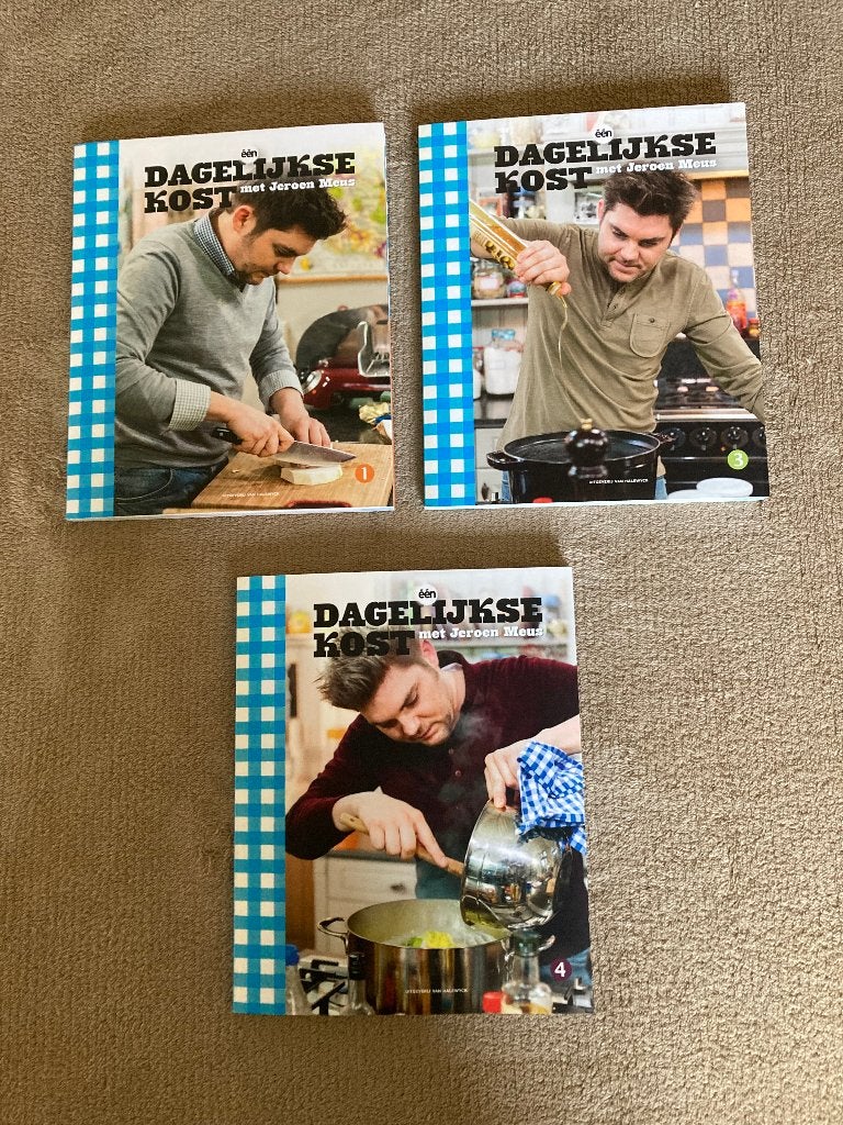 3 kookboekjes Dagelijkse kost, Jeroen  Meus, Ophalen of Verzenden, Zo goed als nieuw, Jeroen Meus