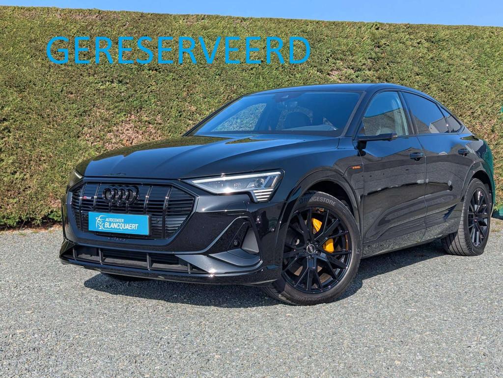 Audi Q8 e-tron !gereserveerd! Black edition-2x s-line- gekoe, Autos, Audi, Cuir, Achat, 408 ch, Entreprise