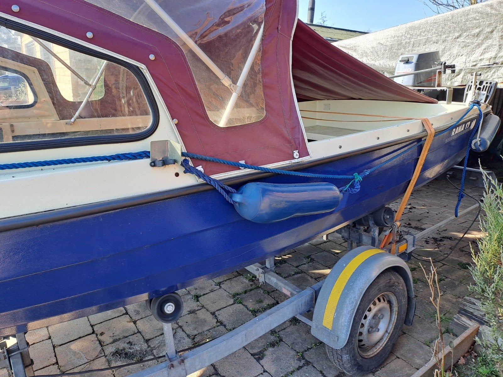 rana17 inclusief 30pk en kanteltrailer, Watersport en Boten, Ophalen