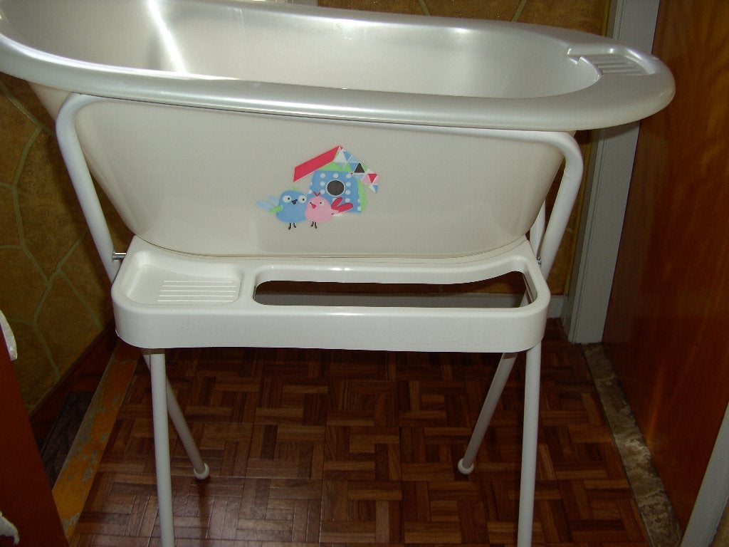 Babybadje met staander, Kinderen en Baby's, Badjes en Verzorging, Ophalen, Zo goed als nieuw, Badje, Overige merken