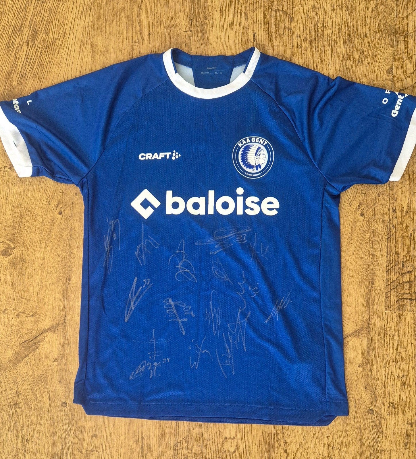 Gesigneerd truitje door KAA Gent – Goed doel, Sport en Fitness, Maat M, Ophalen of Verzenden