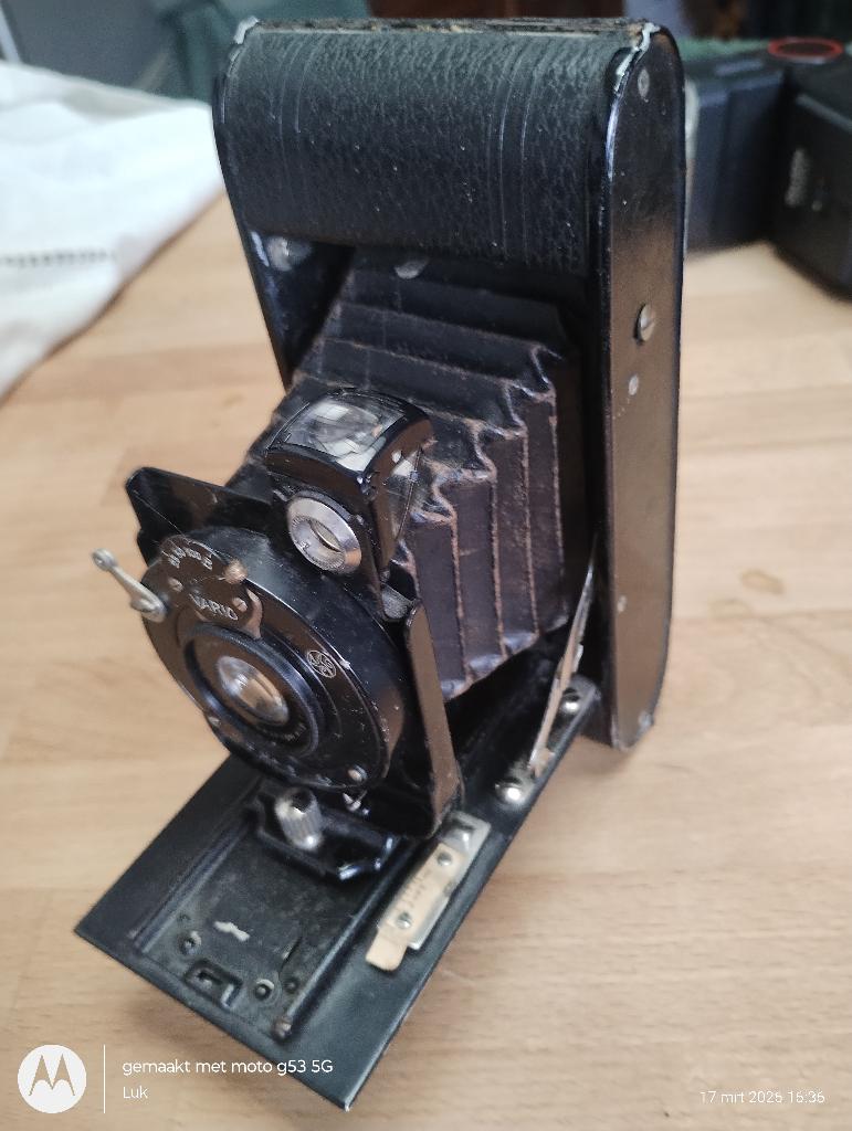 oude balg-fotocamera, Ophalen, Gebruikt, Overige Merken