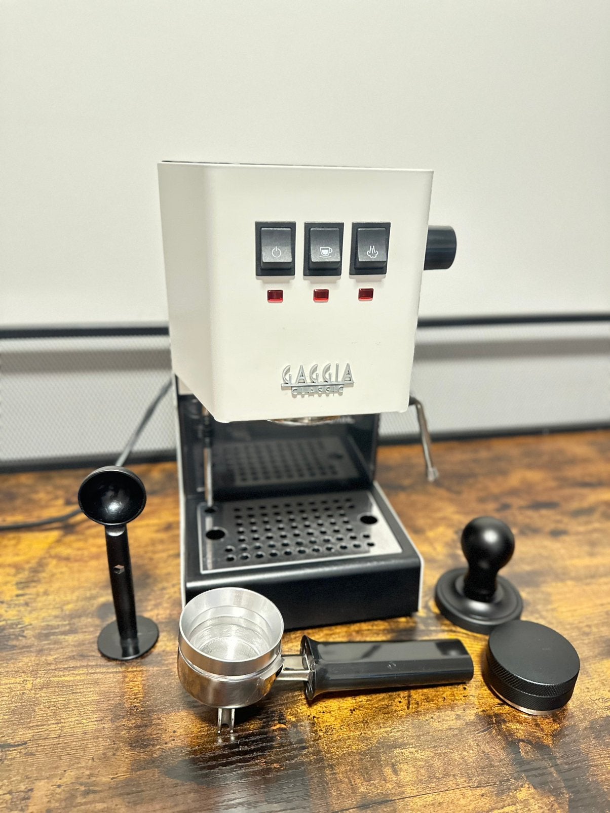 Gaggia Classic Evo Pro – Wit – Gemodificeerd + Accessoires, Electroménager, Enlèvement, Utilisé, Autres marques