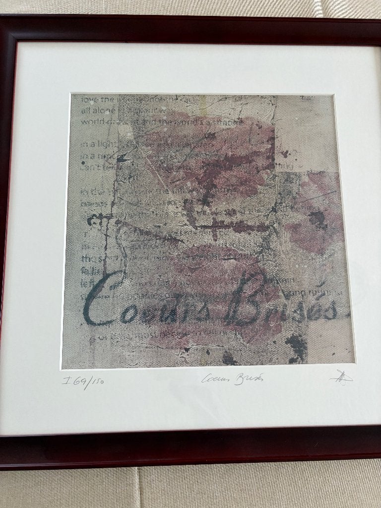 Litho Coeurs brisés, Enlèvement ou Envoi, Abstrait