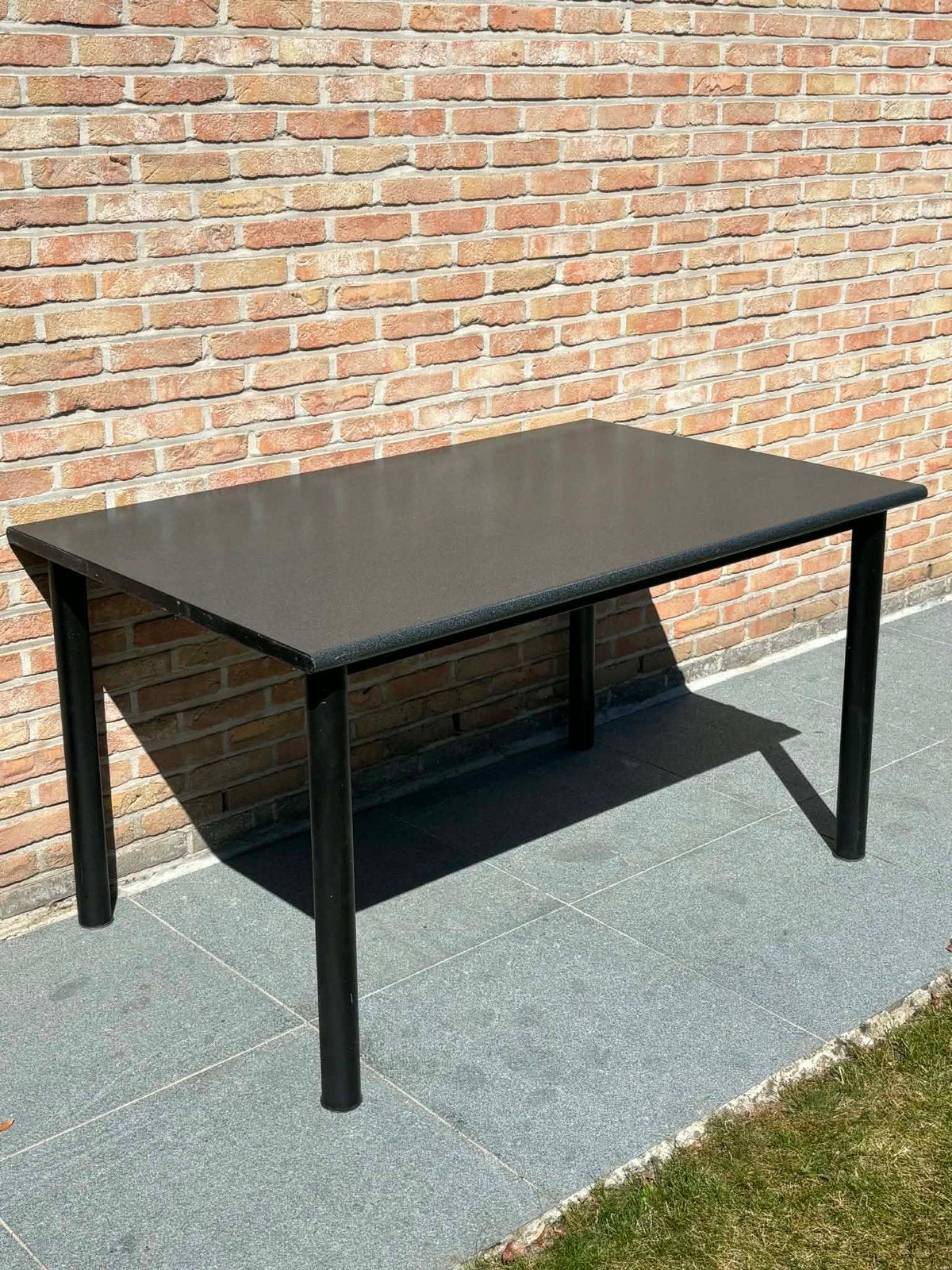 Tafel donkergrijs, Ophalen, Gebruikt, Rechthoekig, Overige materialen