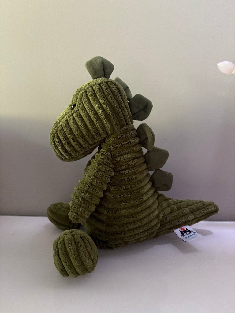Dinosaure vert Jellycat London Cordy Roy, Neuf, Jellycat, Enlèvement ou Envoi, Overige karakters