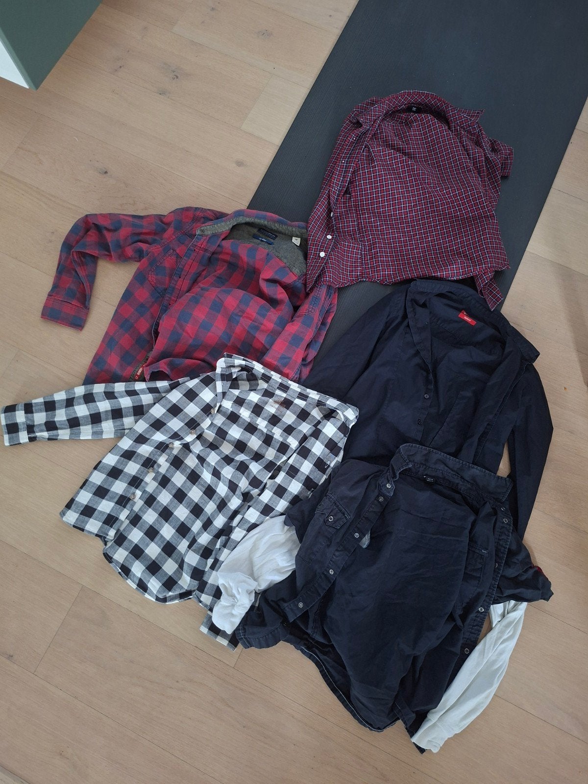 146-152 4 hemden lange mouwen, 1 hemd korte mouwen, Kinderen en Baby's, Kinderkleding | Kinder-kledingpakketten, Ophalen