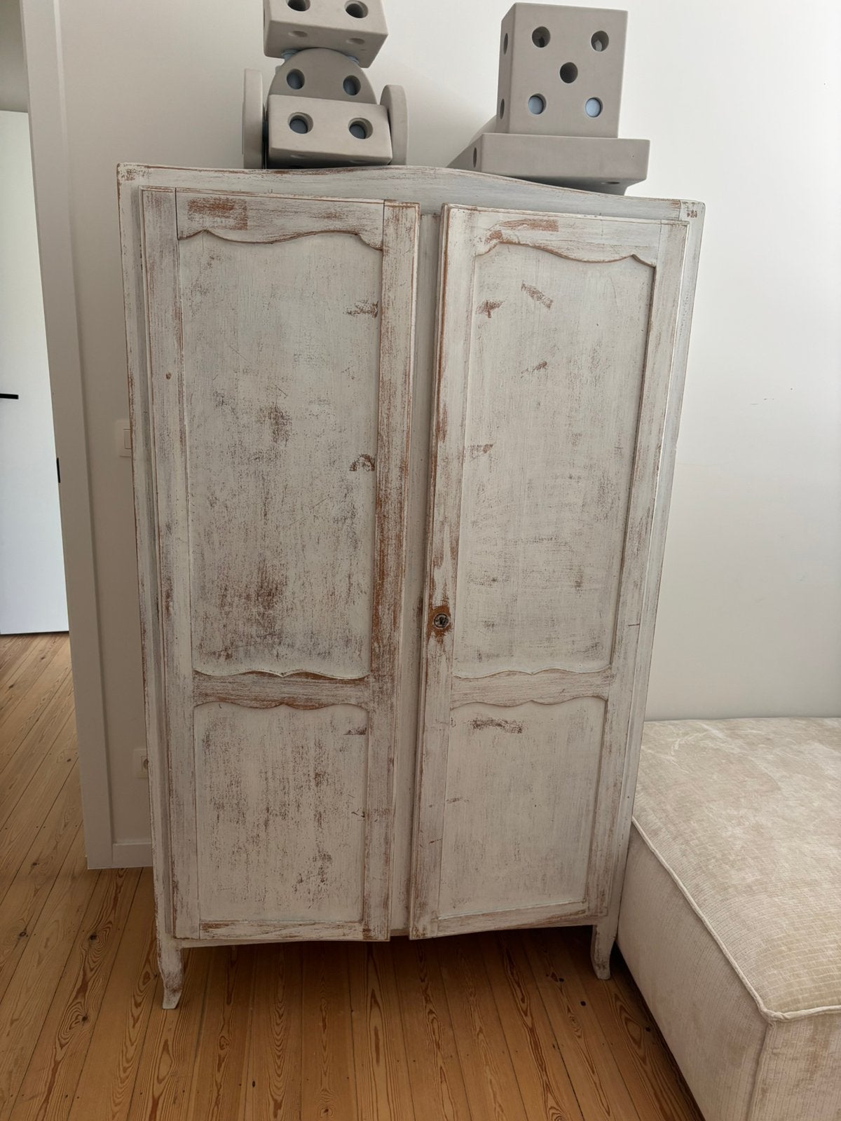 Houten kinderkleerkast, Kinderen en Baby's, Kinderkamer | Commodes en Kasten, Ophalen, Gebruikt, Kast, 105 cm of meer