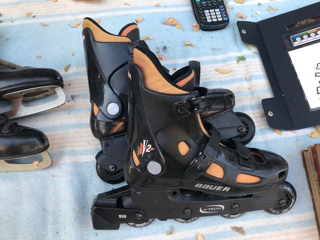 Inlineskates Bauer V2 (V-Tech), Sport en Fitness, Verstelbaar, Bauer, Ophalen of Verzenden, Zo goed als nieuw