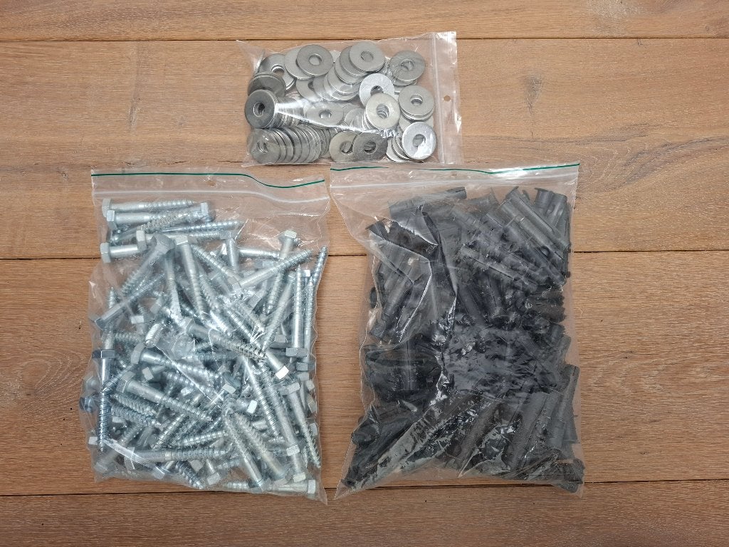 Bouchon Wurth SharkPro + boulon à filetage en bois - 100x, Envoi, Neuf, 50 à 100 mm, Chevilles