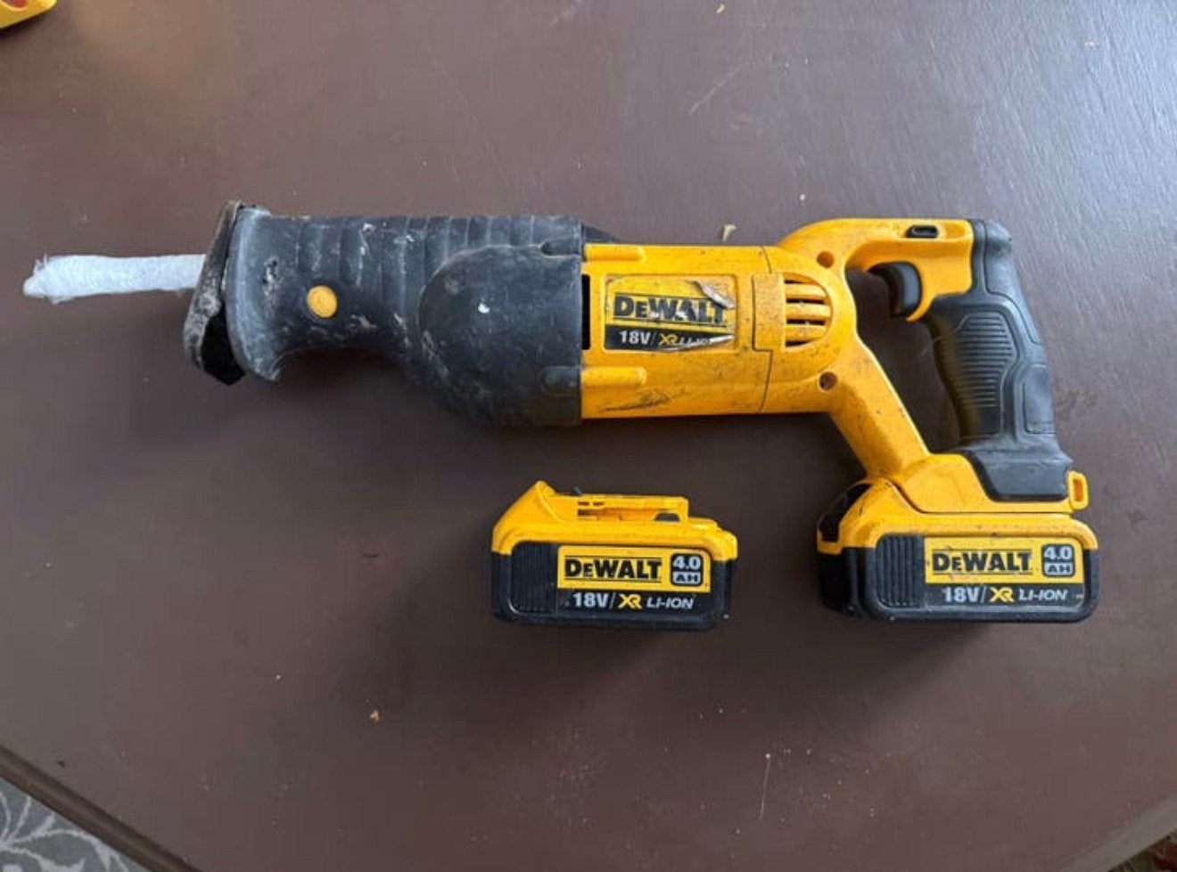 DeWalt DCS380 (18V XR Li-Ion accu-reciprozaag), Ophalen of Verzenden, Zo goed als nieuw, Reciprozaag