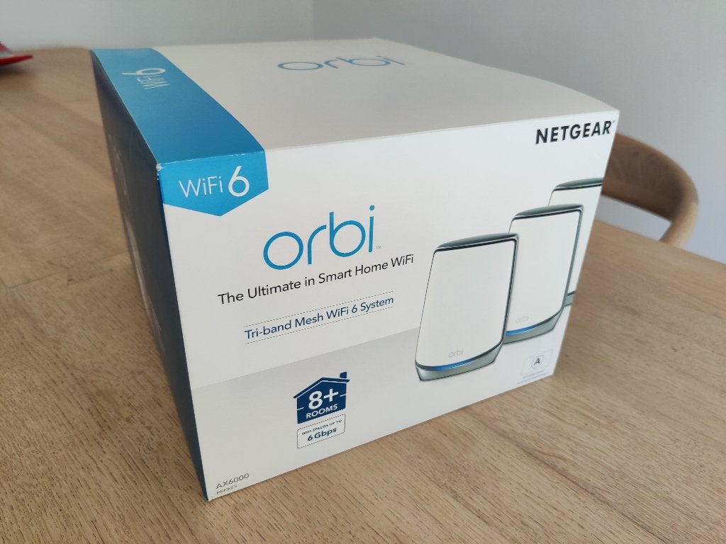 Netgear Orbi RBK853 - WiFi 6 - Mesh, Computers en Software, WiFi-versterkers, Ophalen, Zo goed als nieuw, Netgear