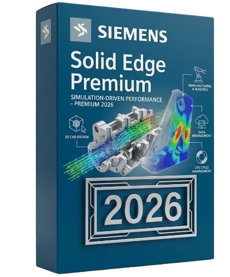 Siemens Solid Edge 2026 Premium - 3D CAD- & Engineering, Informatique & Logiciels, Enlèvement, Neuf, Windows