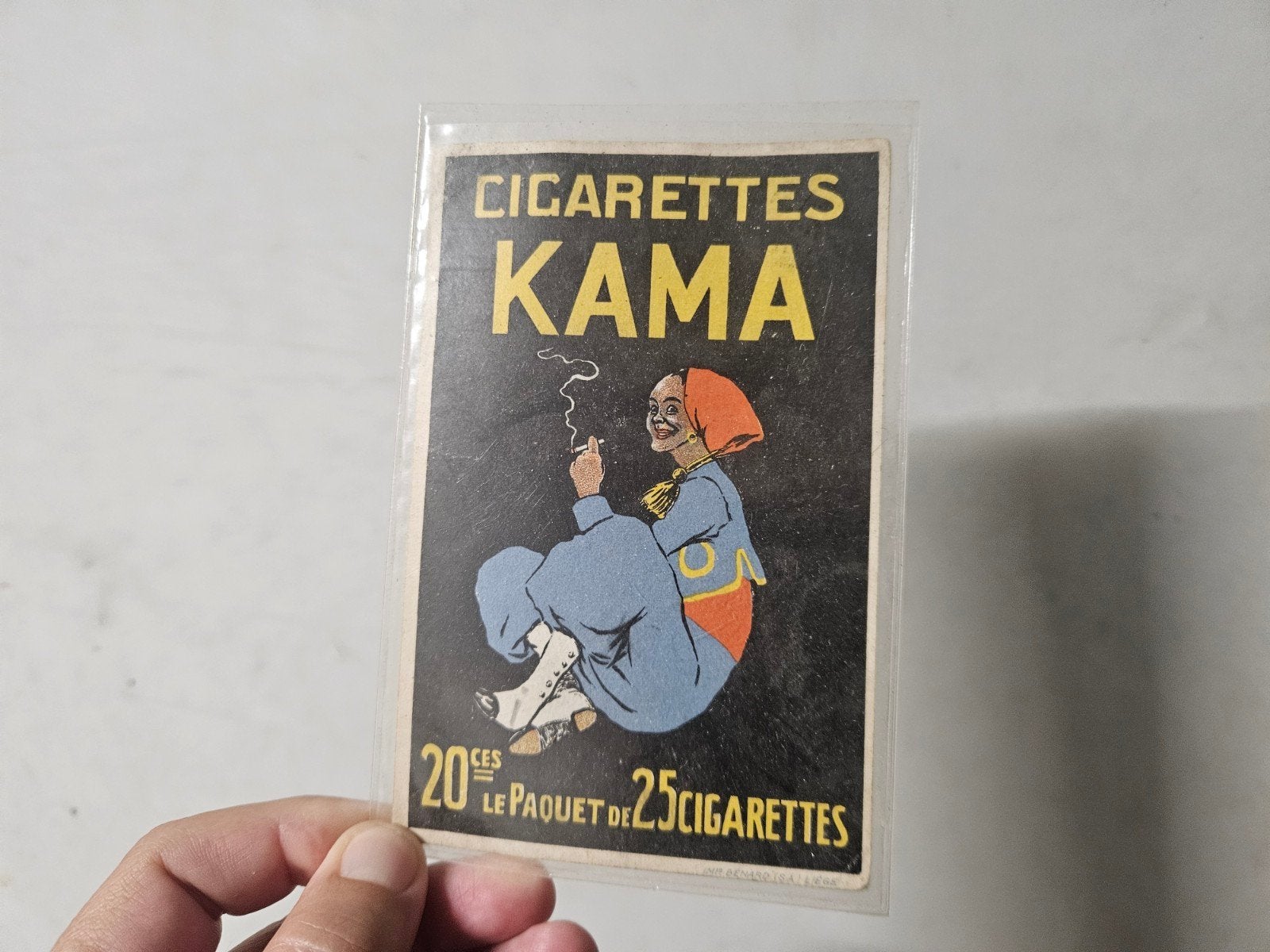 cigarettes publicitaires Kama, Enlèvement ou Envoi
