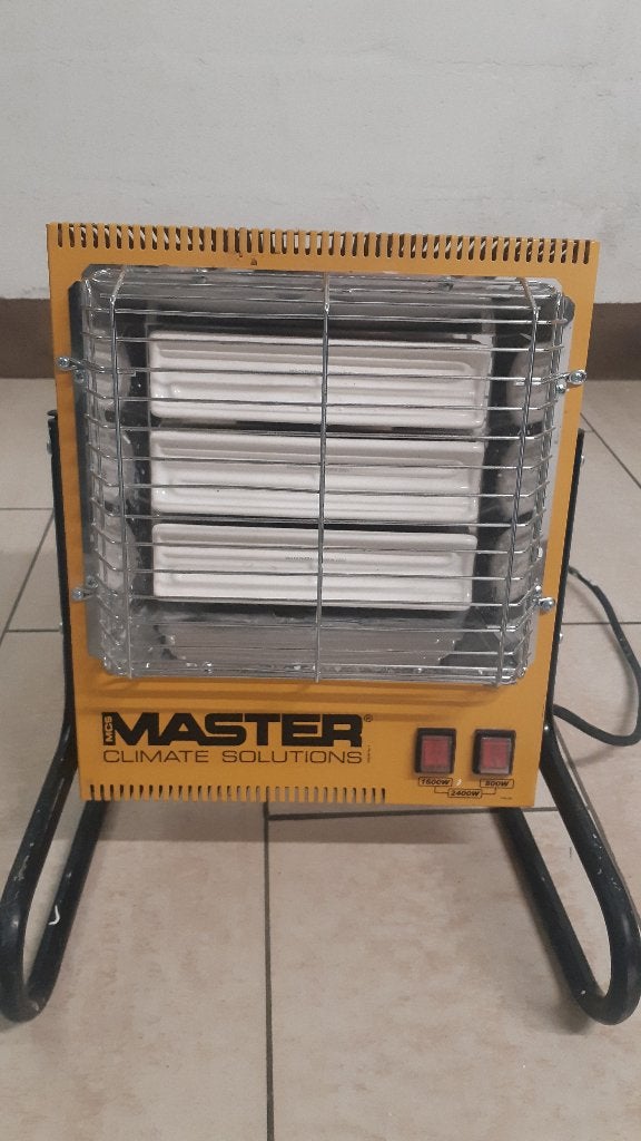 Radiateur infrarouge Master TS3A 2400 Watt, Bricolage & Construction, 800 watts ou plus, Moins de 60 cm, Enlèvement ou Envoi, Comme neuf
