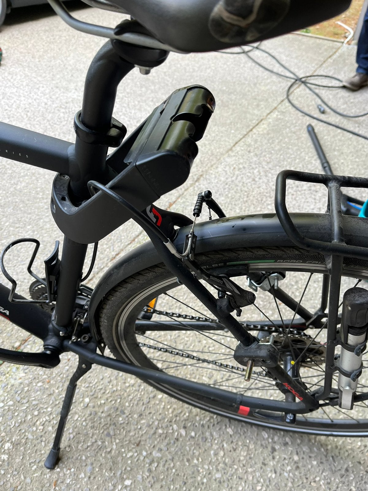 Bo bike fietszitje met framebevestiging, Ophalen